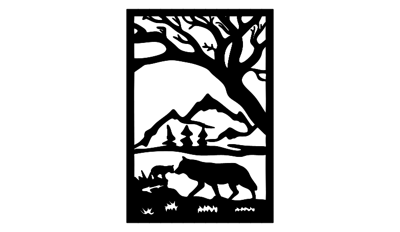 Loup cadre