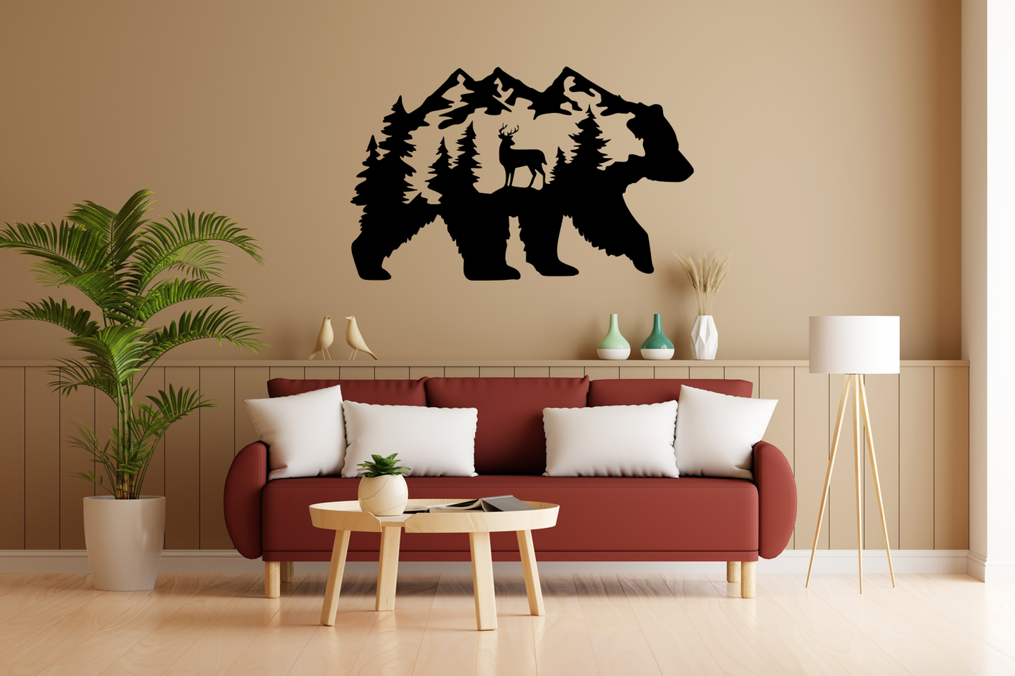 Ours avec cerf