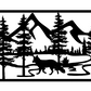 Le loup est dans la foret.
