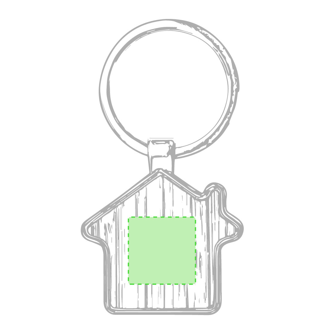 porte clés Maison a personnalisé