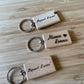 Porte clé en bois personnalisable