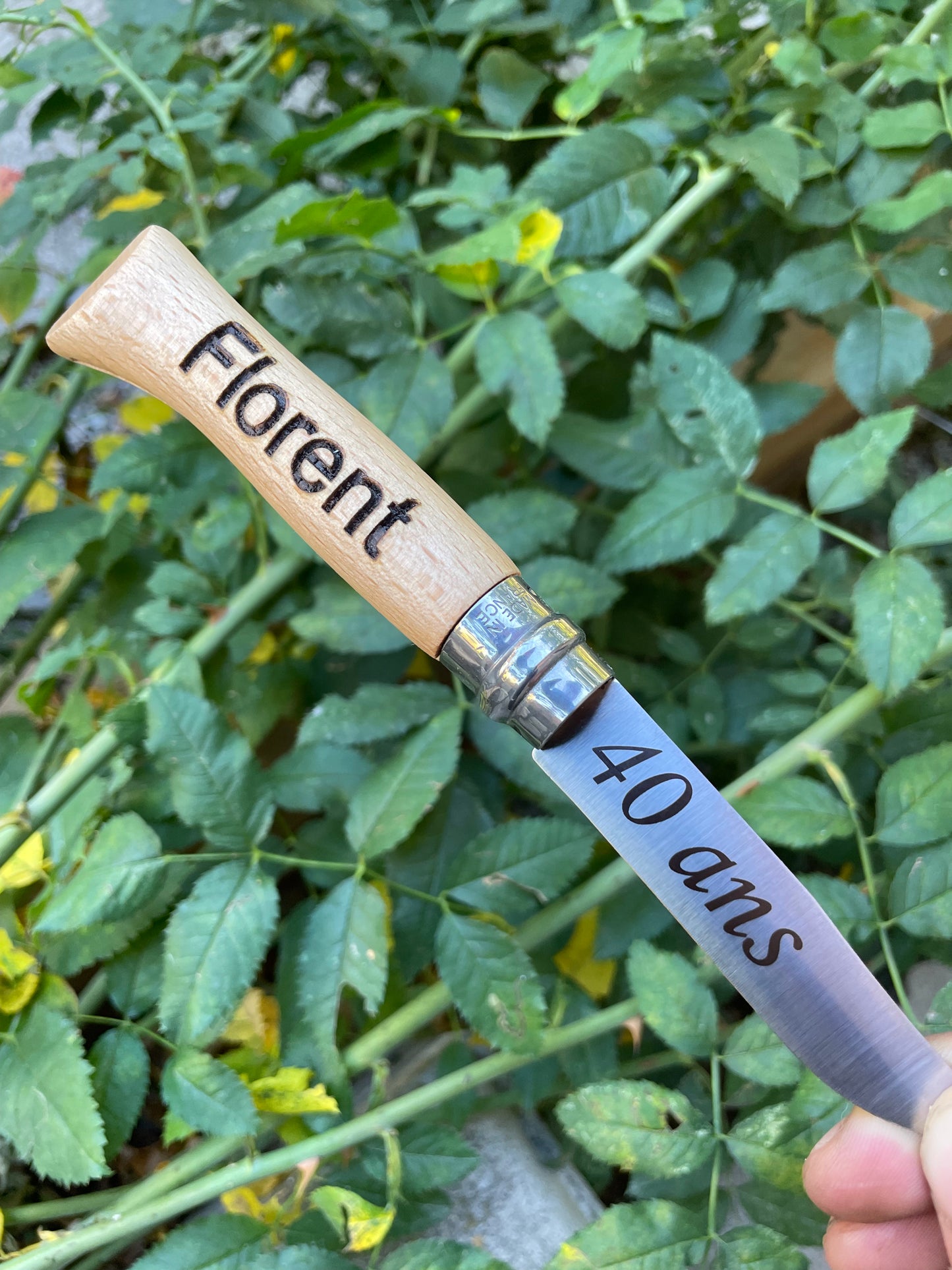 Opinel gravé