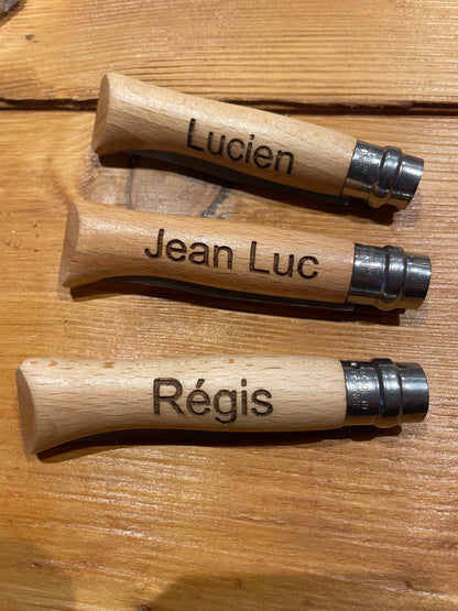 Opinel gravé