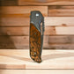 Couteau cran d'arrêt bois personnalisé